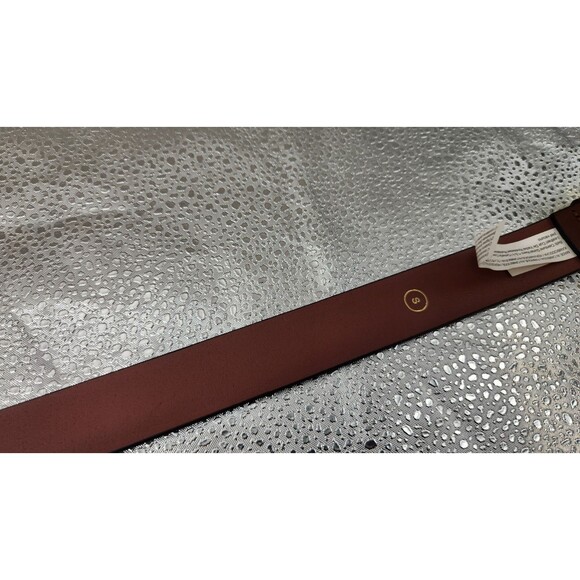 J.Crew Womens Small Dark Nutmeg 100% Italian Leather Classic Belt NWT - Picture 5 of 13